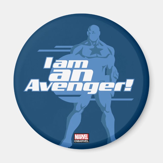 Avengers Classics | Captain America "I Am" Art Magnet (Front)