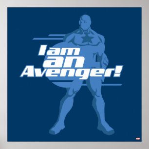 Avengers Classics Captain America "I Am" Art Poster