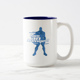 Avengers Classics   Captain America "I Am" Art Two-Tone Coffee Mug