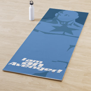 Avengers Classics   Captain America "I Am" Art Yoga Mat