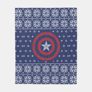 Avengers Classics   Captain America Knit Graphic Fleece Blanket