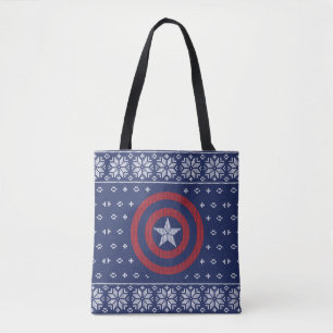 Avengers Classics   Captain America Knit Graphic Tote Bag