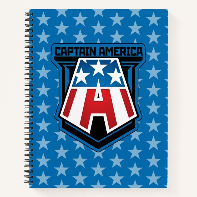 Avengers Classics | Captain America Patriotic Icon Notebook (Front)