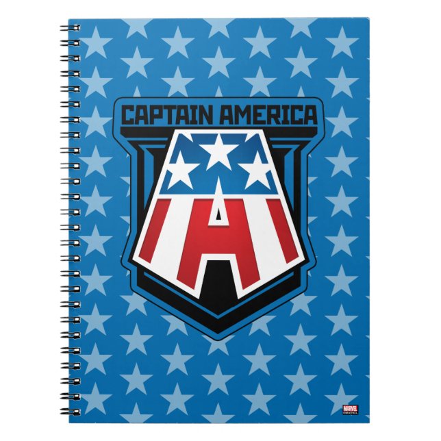 Avengers Classics | Captain America Patriotic Icon Notebook (Front)
