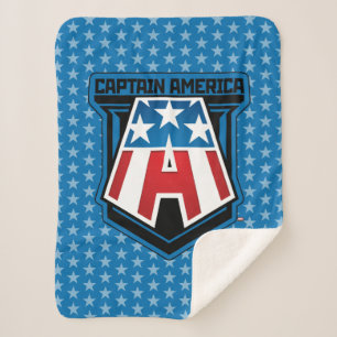 Avengers Classics   Captain America Patriotic Icon Sherpa Blanket