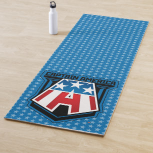 Avengers Classics   Captain America Patriotic Icon Yoga Mat