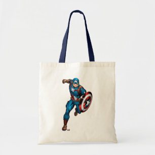 Avengers Classics   Captain America Runs Forward Tote Bag