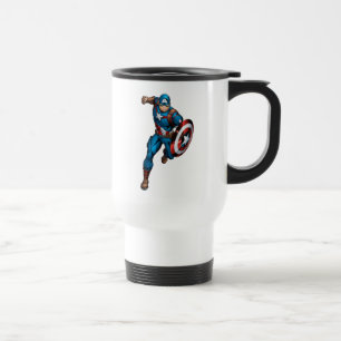 Avengers Classics Captain America Runs Forward Travel Mug