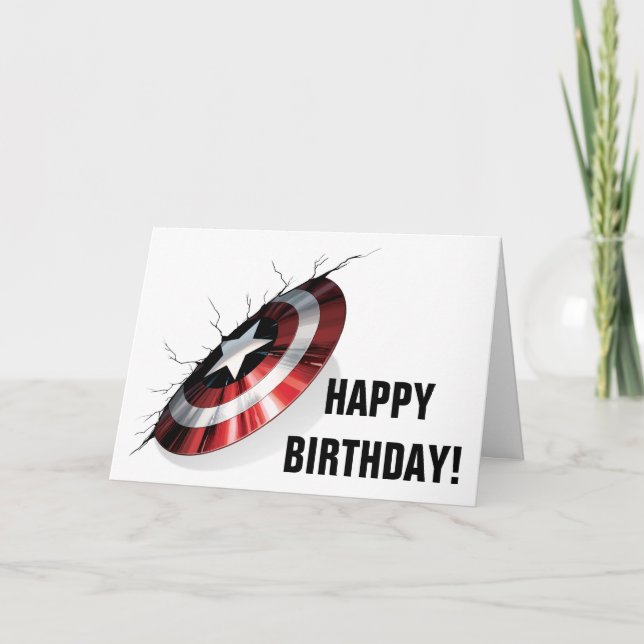 Avengers Classics | Captain America Shield Struck Card (Front)