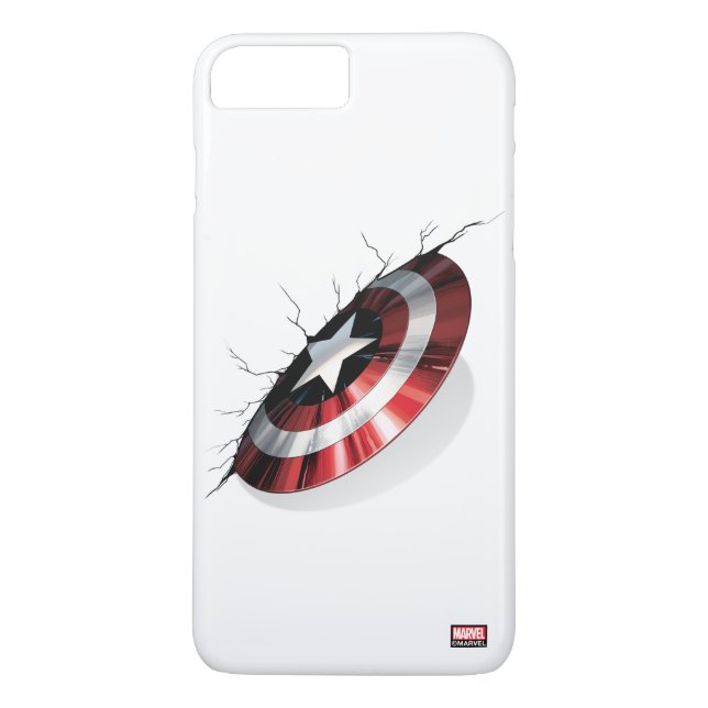 Avengers Classics | Captain America Shield Struck Case-Mate iPhone Case (Back)