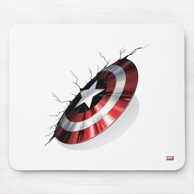 Avengers Classics | Captain America Shield Struck Mouse Pad (Front)