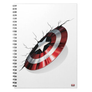 Avengers Classics   Captain America Shield Struck Notebook