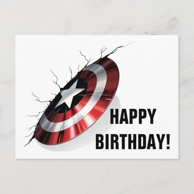 Avengers Classics | Captain America Shield Struck Postcard (Front)