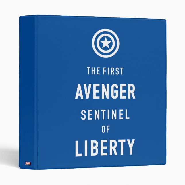 Avengers Classics | Captain America Typography Binder (Front/Spine)