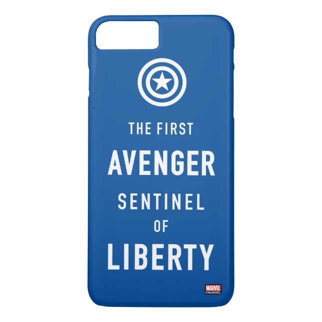 Avengers Classics | Captain America Typography Case-Mate iPhone Case (Back)