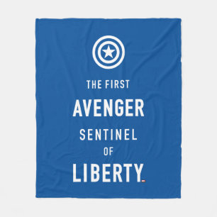 Avengers Classics Captain America Typography Fleece Blanket