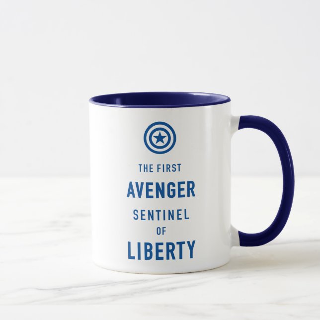 Avengers Classics | Captain America Typography Mug (Right)