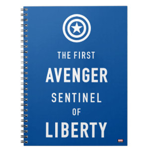 Avengers Classics   Captain America Typography Notebook