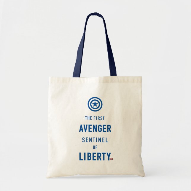 Avengers Classics | Captain America Typography Tote Bag (Front)