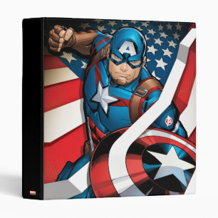 Avengers Classics   Captain America With Stripes Binder