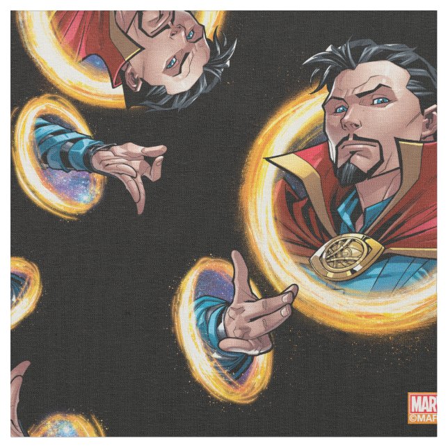 Avengers Classics | Doctor Strange Through Portals Fabric (Close Up)