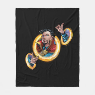Avengers Classics Doctor Strange Through Portals Fleece Blanket