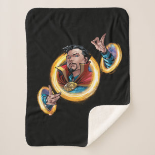 Avengers Classics Doctor Strange Through Portals Sherpa Blanket