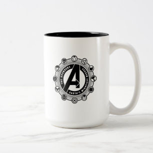Avengers Classics   Earth's Mightiest Heroes Icons Two-Tone Coffee Mug