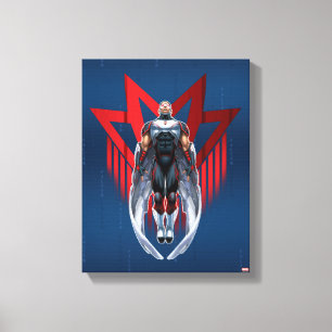 Avengers Classics   Falcon Icon Badge Canvas Print