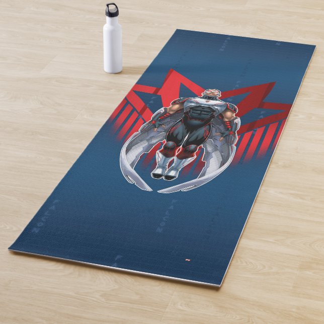 Avengers Classics | Falcon Icon Badge Yoga Mat (In Situ)