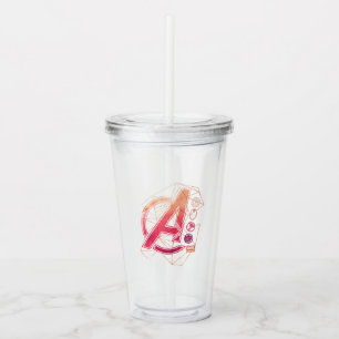 Avengers Classics   Geometric Avengers Icons Acrylic Tumbler