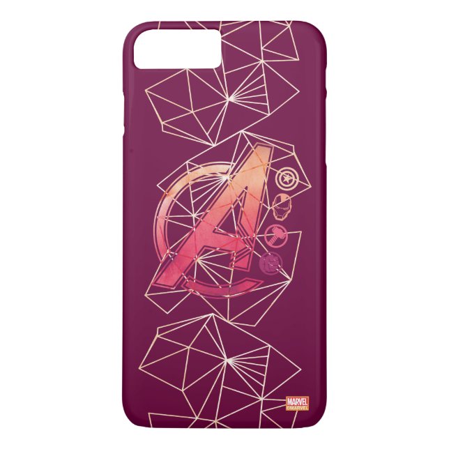 Avengers Classics | Geometric Avengers Icons Case-Mate iPhone Case (Back)