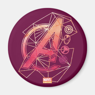 Avengers Classics   Geometric Avengers Icons Magnet