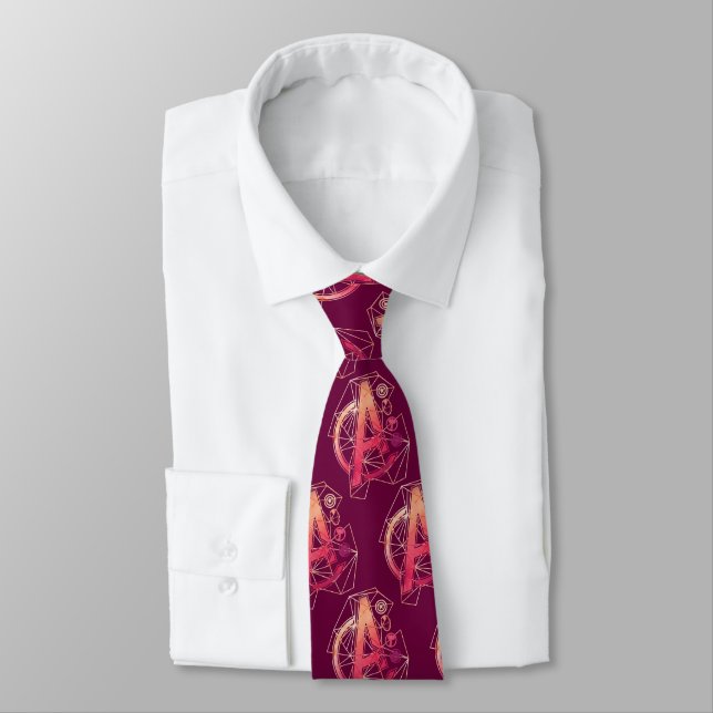 Avengers Classics | Geometric Avengers Icons Tie (Tied)