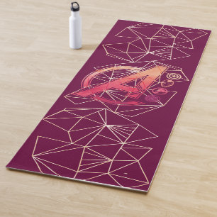 Avengers Classics   Geometric Avengers Icons Yoga Mat