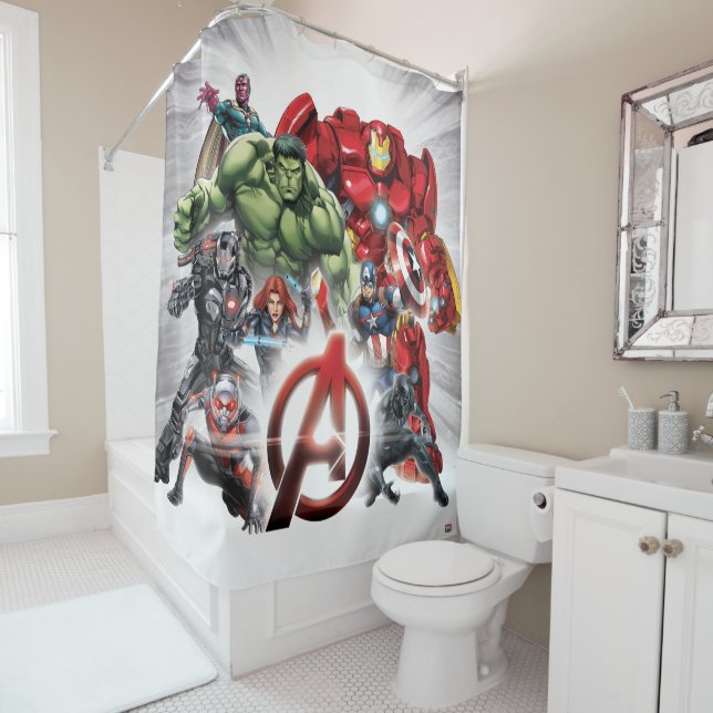 Avengers Classics | Glowing Logo Avengers Group (In Situ)