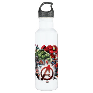 Avengers Classics   Glowing Logo Avengers Group 710 Ml Water Bottle