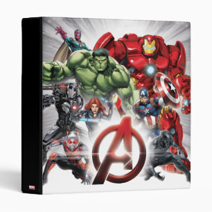 Avengers Classics   Glowing Logo Avengers Group Binder
