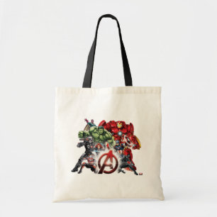 Avengers Classics   Glowing Logo Avengers Group Tote Bag