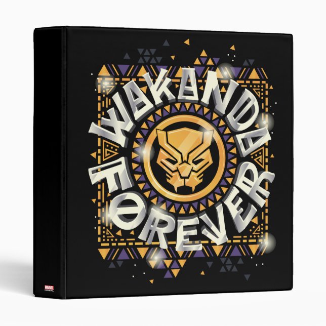 Avengers Classics | Golden Wakanda Forever Graphic Binder (Front/Spine)