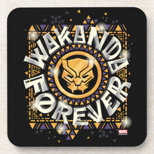 Avengers Classics   Golden Wakanda Forever Graphic Coaster