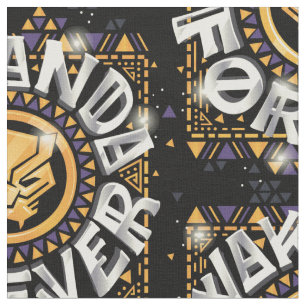 Avengers Classics Golden Wakanda Forever Graphic Fabric