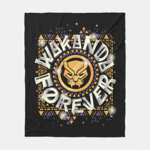 Avengers Classics   Golden Wakanda Forever Graphic Fleece Blanket