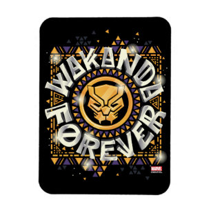 Avengers Classics   Golden Wakanda Forever Graphic Magnet
