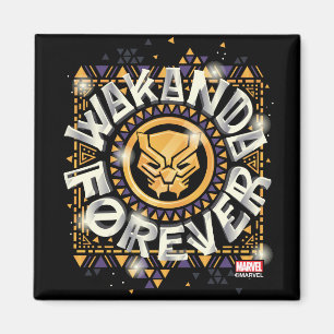 Avengers Classics   Golden Wakanda Forever Graphic Magnet