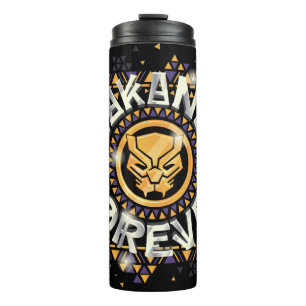 Avengers Classics   Golden Wakanda Forever Graphic Thermal Tumbler