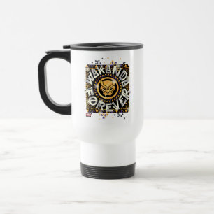 Avengers Classics Golden Wakanda Forever Graphic Travel Mug
