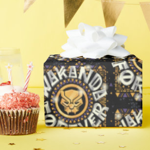 Avengers Classics   Golden Wakanda Forever Graphic Wrapping Paper