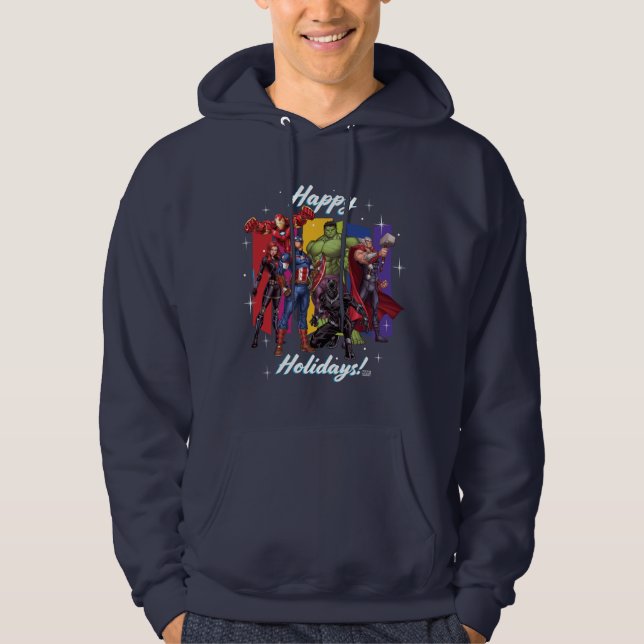 Avengers Classics | Group "Happy Holidays" Hoodie (Front)