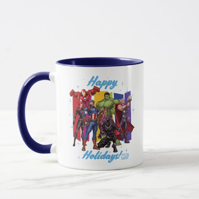 Avengers Classics | Group "Happy Holidays" Mug (Left)